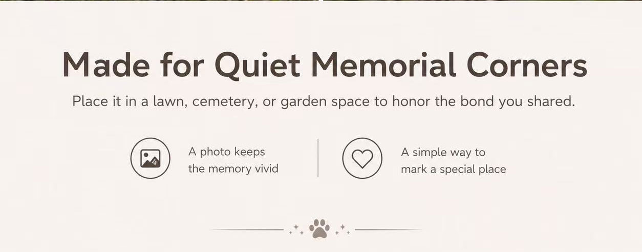 pet memorial stone for garden and remembrance corner